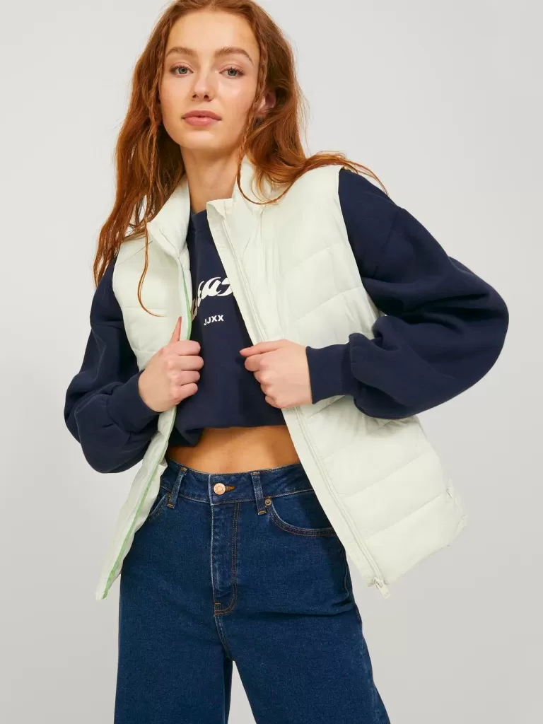 JACK & JONES Kurtki I Płaszcze^JXNORA Puchowy bezrękawnik Biały