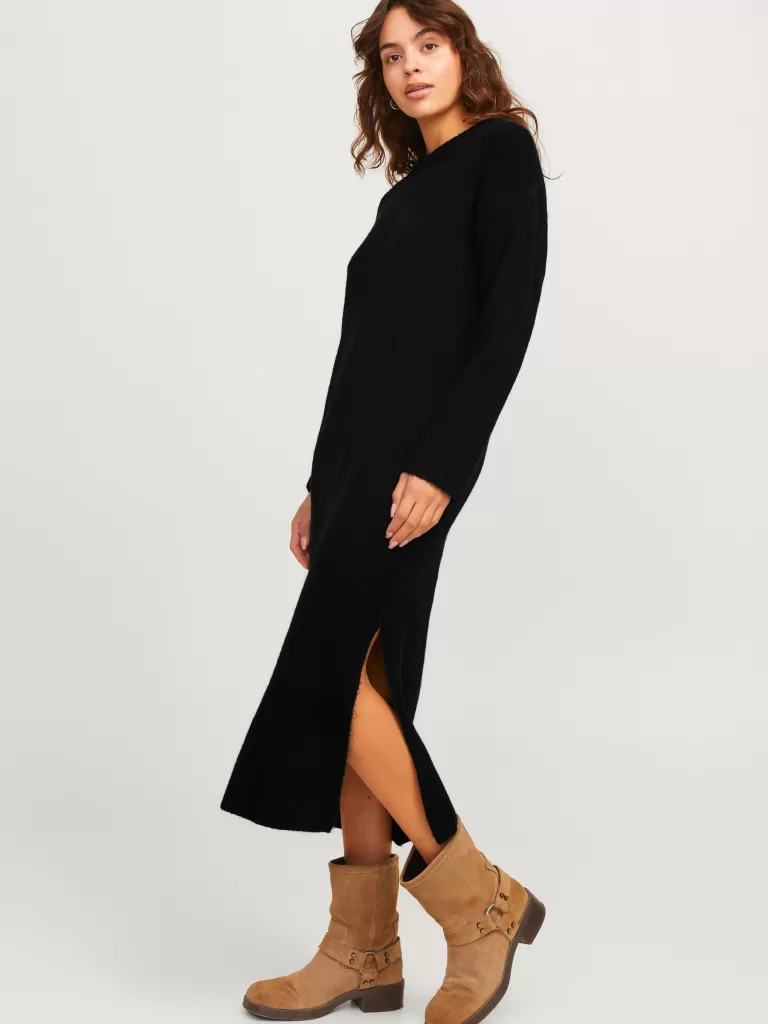 JACK & JONES Sukienki^JXOLINE Sukienka dzianinowa Czarny