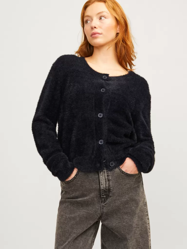 JACK & JONES Swetry^JXOLIVIA Kardigan Czarny