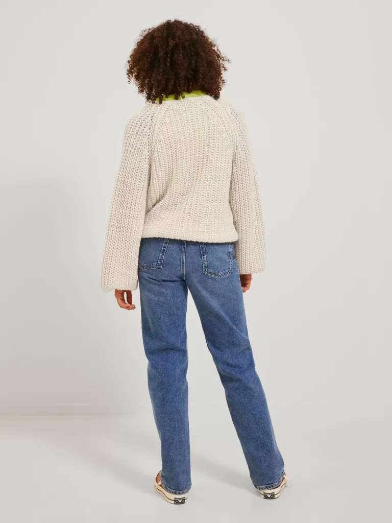JACK & JONES Swetry^JXORLA Dzianinowa Kardigan Biały