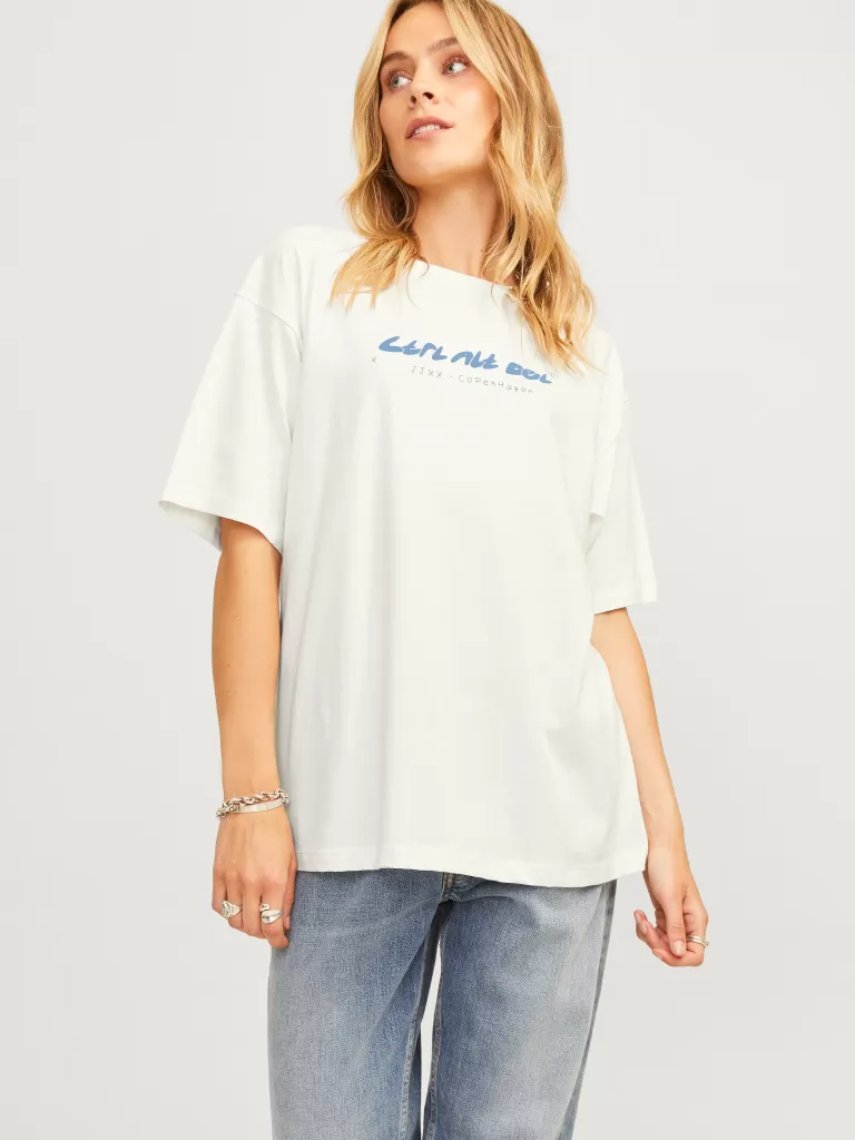 JACK & JONES Topy^JXPIPER T-shirt Biały
