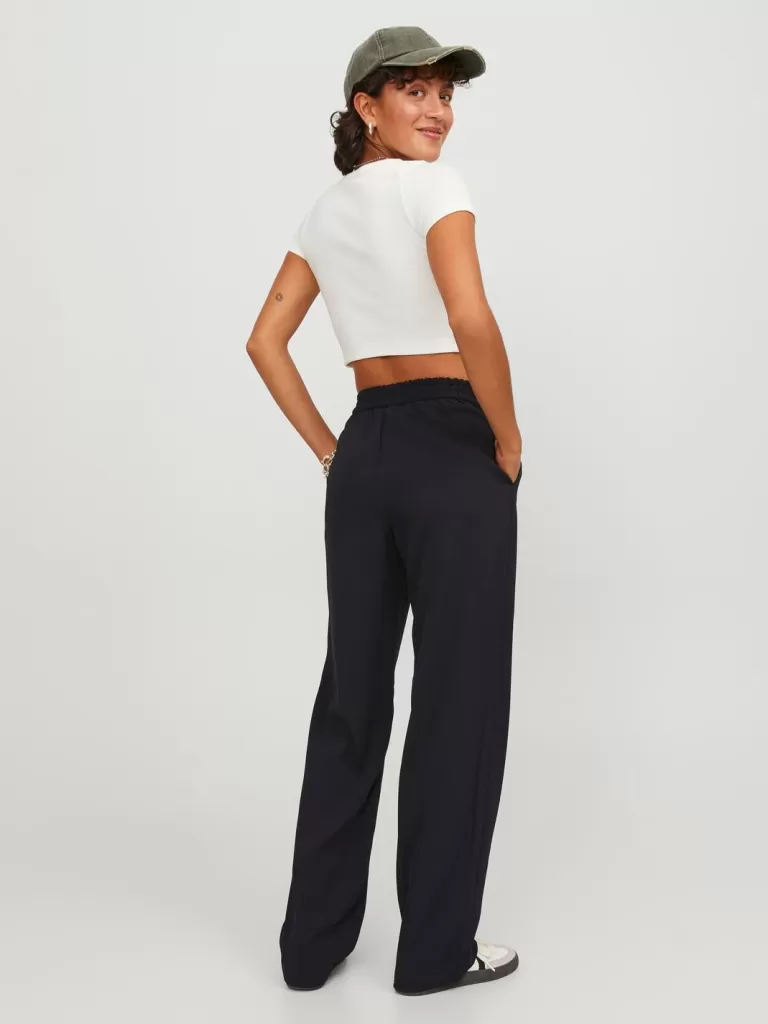 JACK & JONES Spodnie^JXPOPPY Klasyczne spodnie Czarny