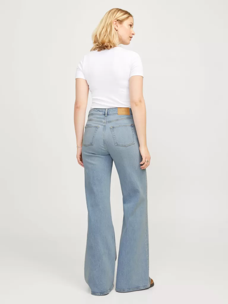 JACK & JONES Jeansy | Denim^JXREESE FLARED HW C184 JEANS EX DNM Niebieski