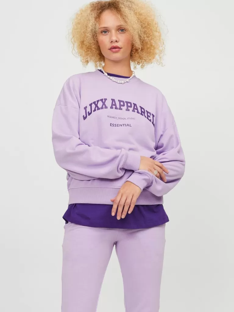 JACK & JONES Bluzy^JXRILEY Bluza Fioletowy