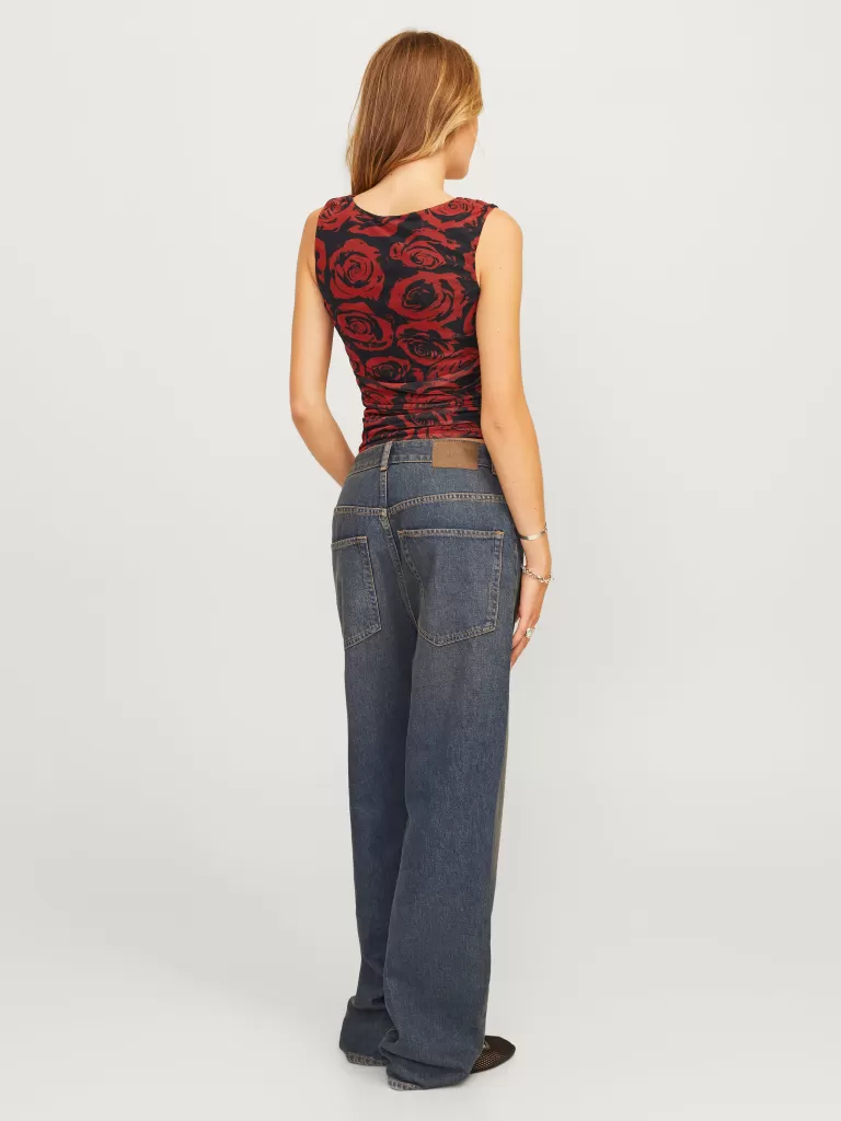 JACK & JONES Topy^JXROSA Góra Czerwony