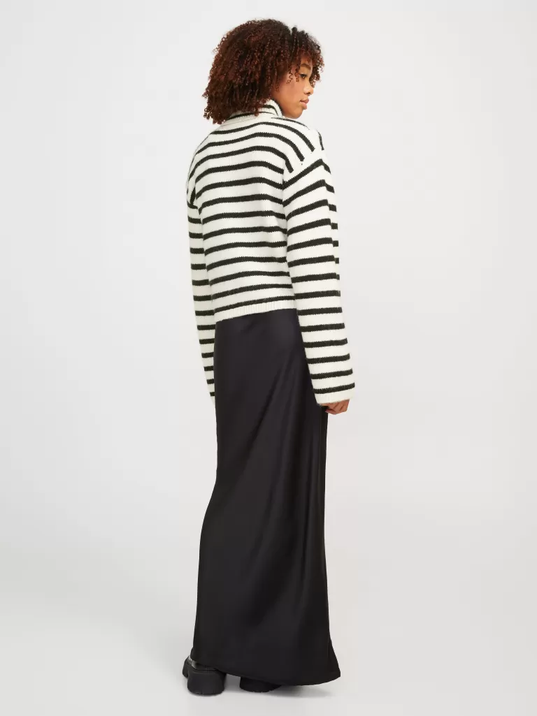 JACK & JONES Swetry^JXROSANNA Sweter wkładany przez głowę Biały