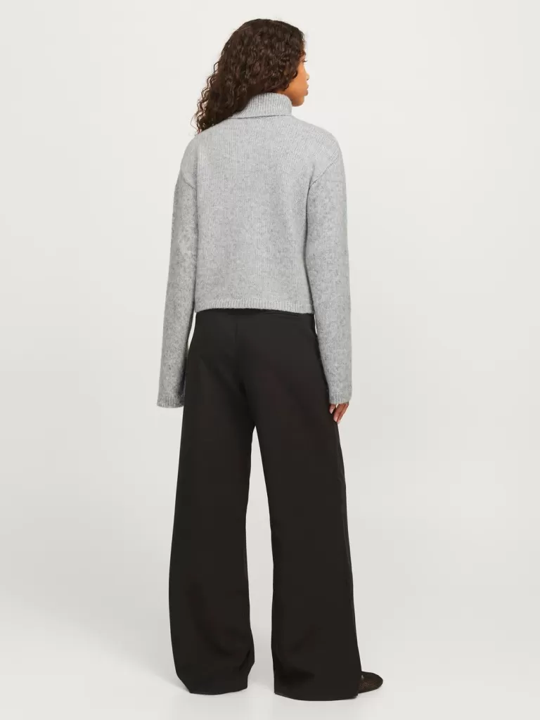 JACK & JONES Swetry^JXROSANNA Sweter wkładany przez głowę Szary