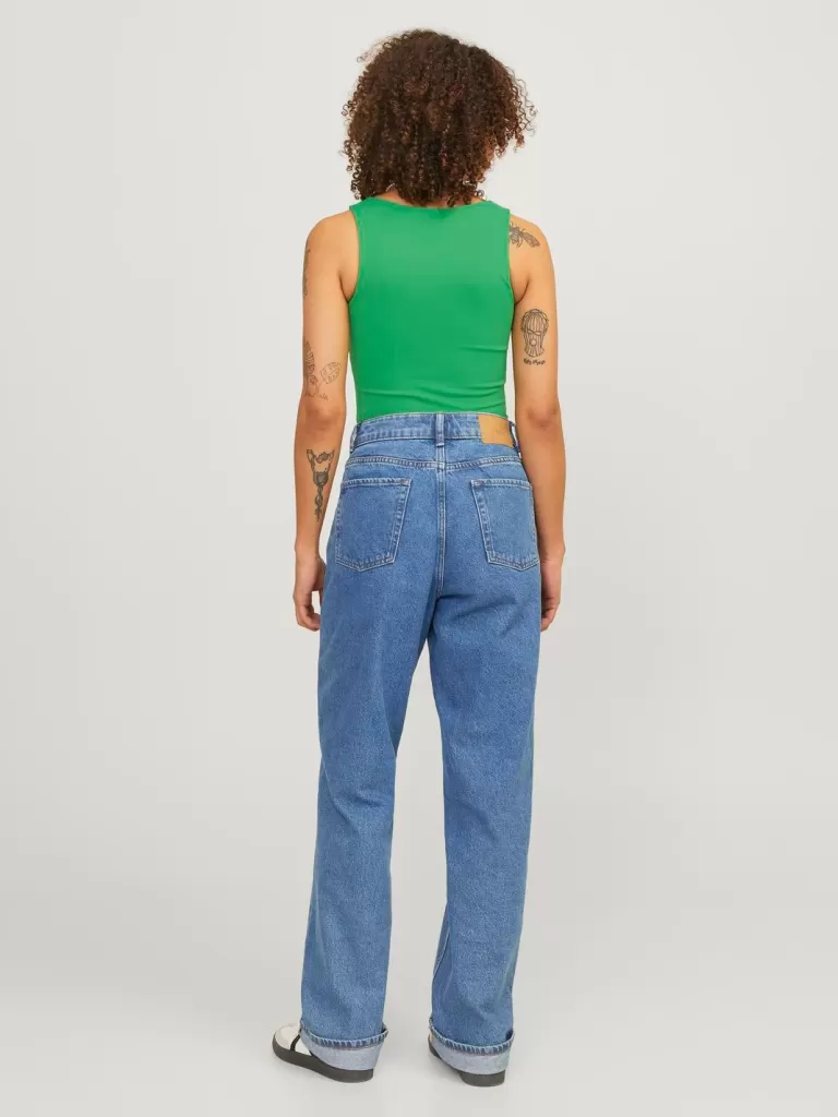 JACK & JONES Topy^JXSAGA Koszulka bokserka Zielony