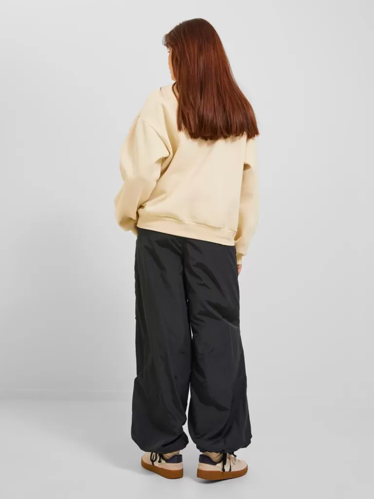 JACK & JONES Spodnie^JXSALLY Spodnie spadochronowe Czarny