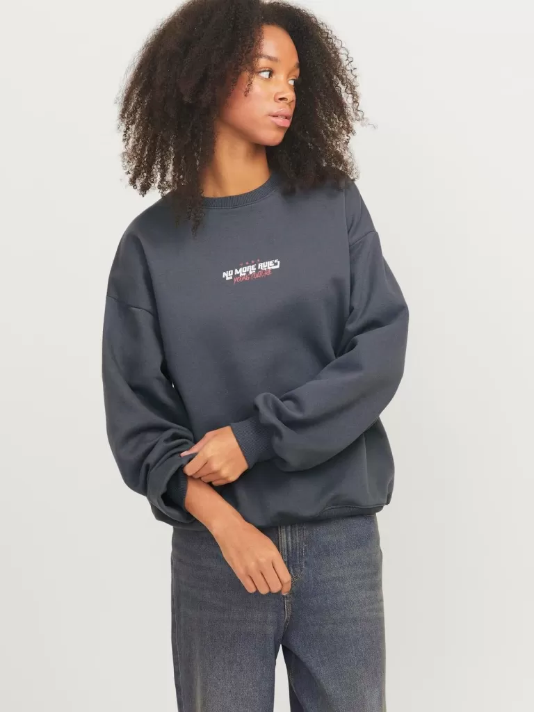 JACK & JONES Bluzy^JXSANDRA Bluza Szary