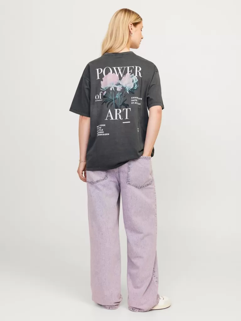 JACK & JONES Topy^JXSANDRA T-shirt Szary