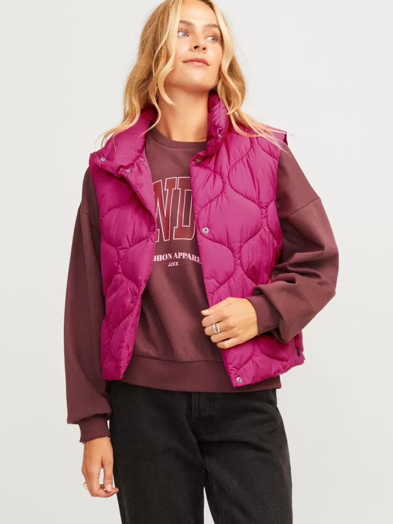 JACK & JONES Kurtki I Płaszcze^JXSENA Pikowany bezrękawnik Fioletowy