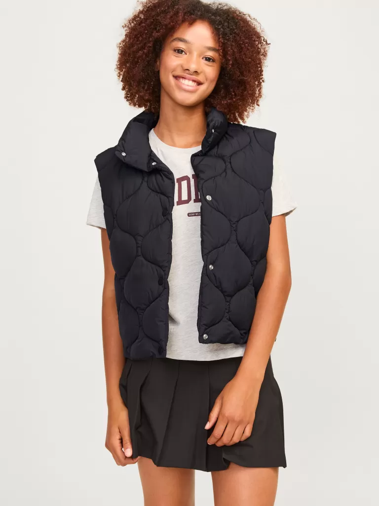 JACK & JONES Kurtki I Płaszcze^JXSENA Pikowany bezrękawnik Czarny