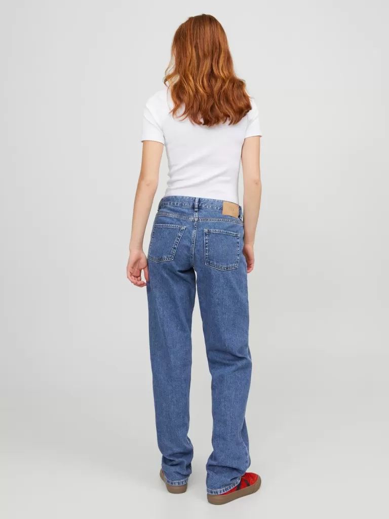 JACK & JONES Jeansy | Denim^JXSEOUL STRAIGHT LW JEANS R3058 DNM NOOS Niebieski