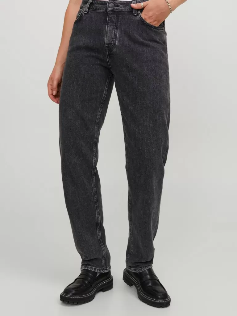 JACK & JONES Jeansy | Denim^JXSEOUL STRAIGHT MW C3004 RCY DNM NOOS Czarny