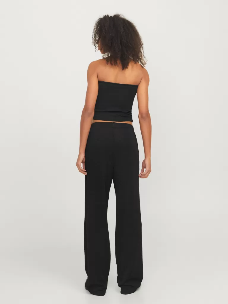 JACK & JONES Topy^JXSIGGA Obcisła góra Czarny