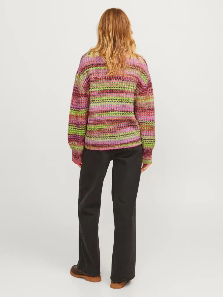 JACK & JONES Swetry^JXSIMONE Sweter wkładany przez głowę Czerwony