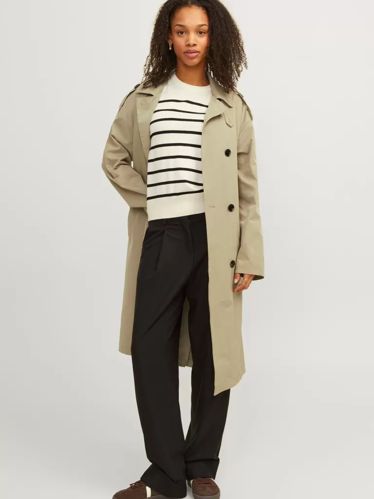 JACK & JONES Kurtki I Płaszcze^JXSOPHI Płaszcz prochowiec Beżowy
