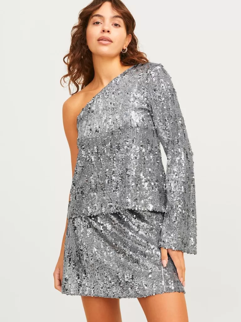 JACK & JONES Topy^JXTARA Góra Szary