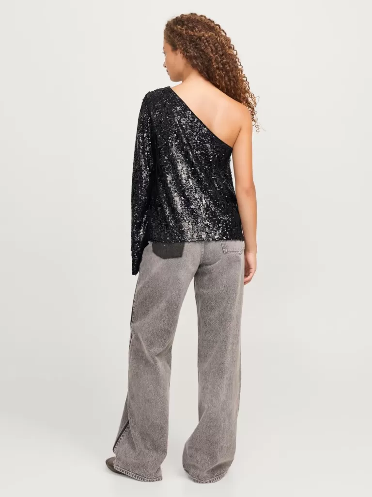 JACK & JONES Topy^JXTARA Góra Czarny