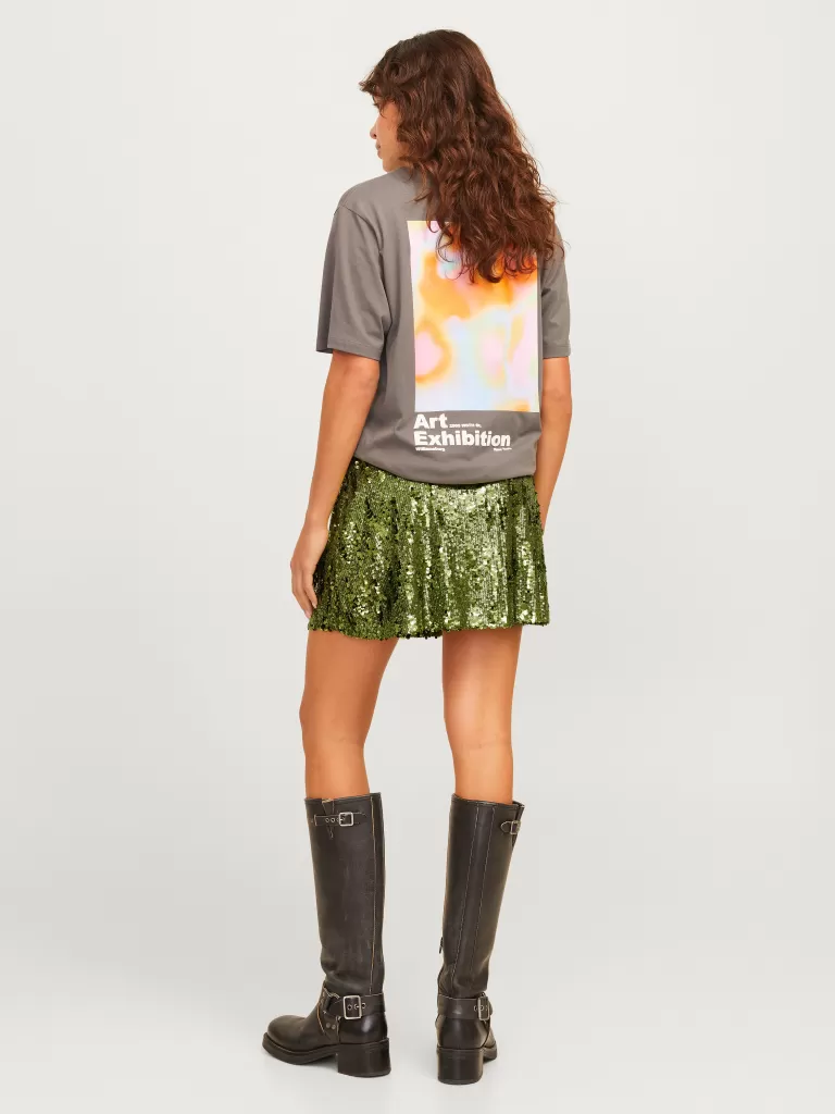 JACK & JONES Spónice^JXTARA Spódnica w kształcie A Zielony