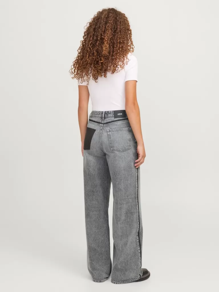 JACK & JONES Jeansy | Denim^JXTOKYO FIONA WIDE HW R6210 JEANS DNM Szary