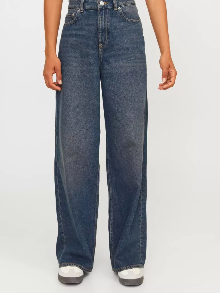 JACK & JONES Jeansy | Denim^JXTOKYO WIDE HW JEANS R6159 DNM Niebieski