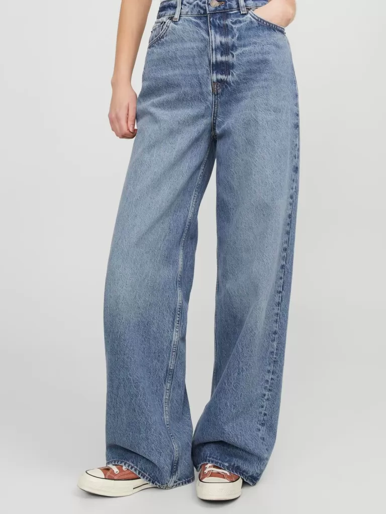 JACK & JONES Jeansy | Denim^JXTOKYO WIDE HW JEANS R6031 DNM NOOS Niebieski