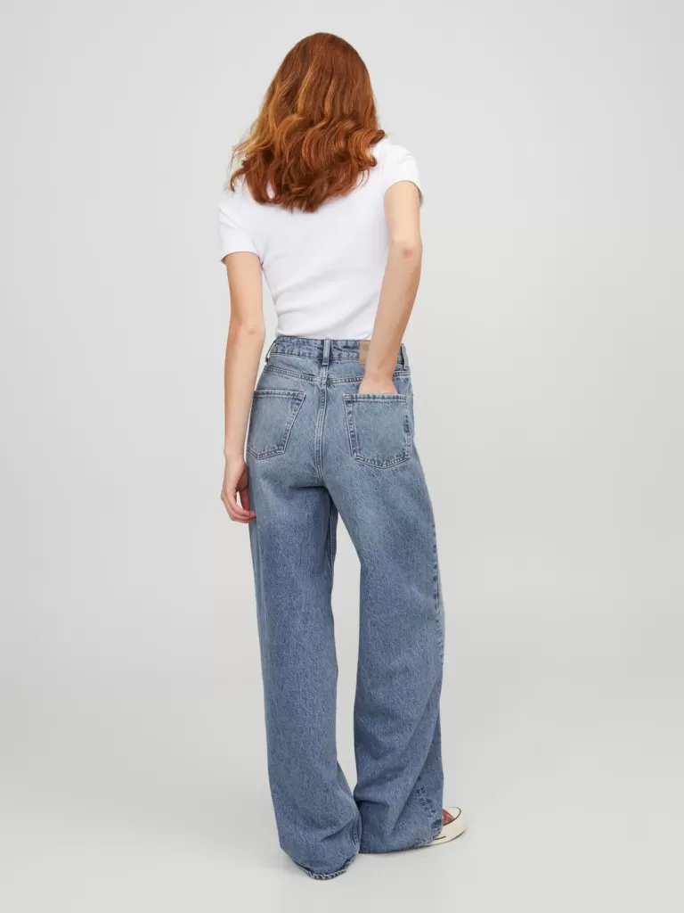 JACK & JONES Jeansy | Denim^JXTOKYO WIDE HW JEANS R6031 DNM NOOS Niebieski
