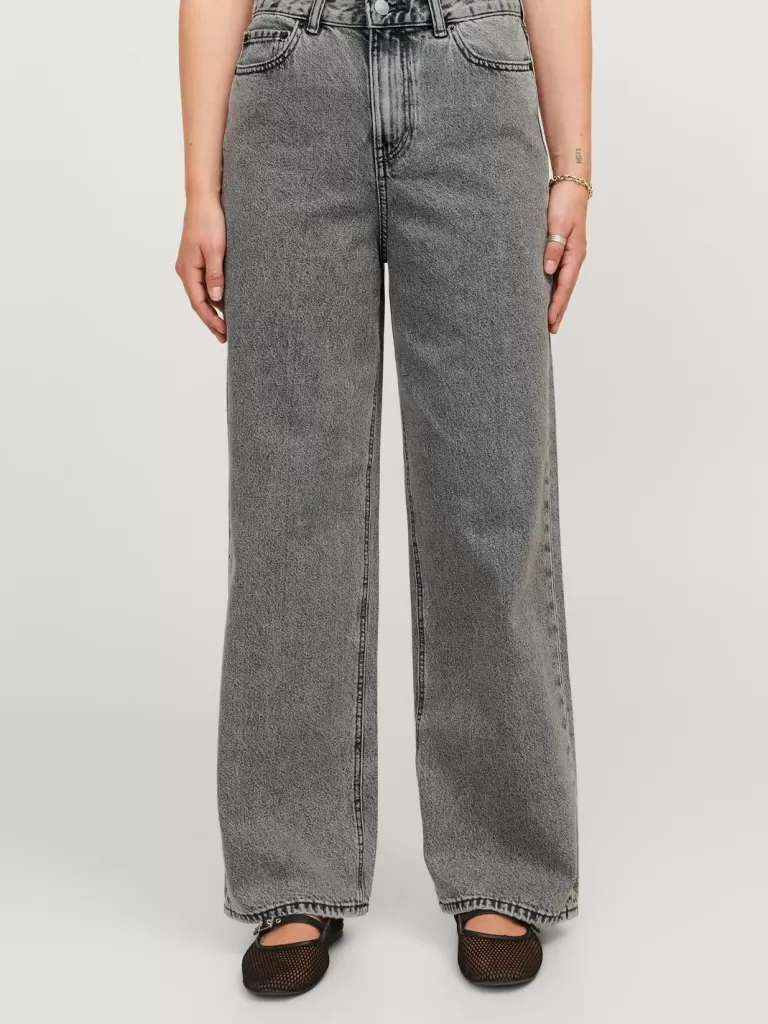 JACK & JONES Jeansy | Denim^JXTOKYO WIDE HW R6119 JEANS DNM NOOS Szary