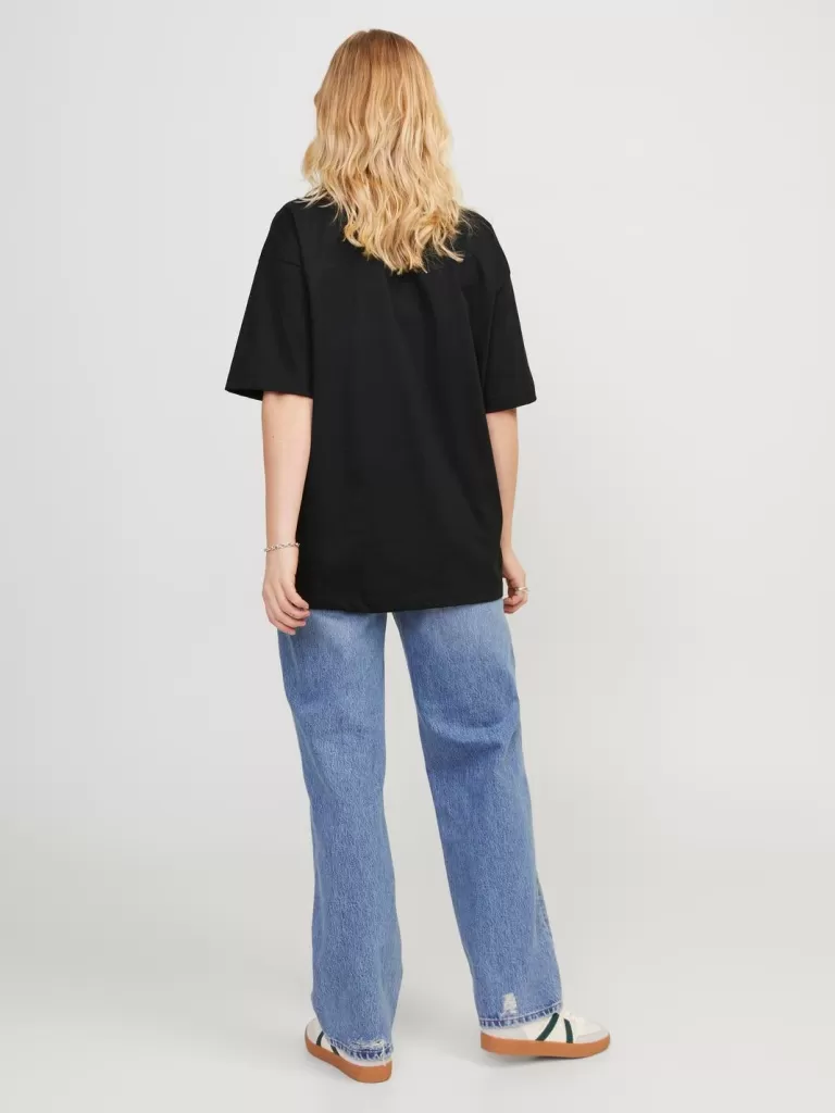 JACK & JONES Topy^JXVALERIA T-shirt Czarny