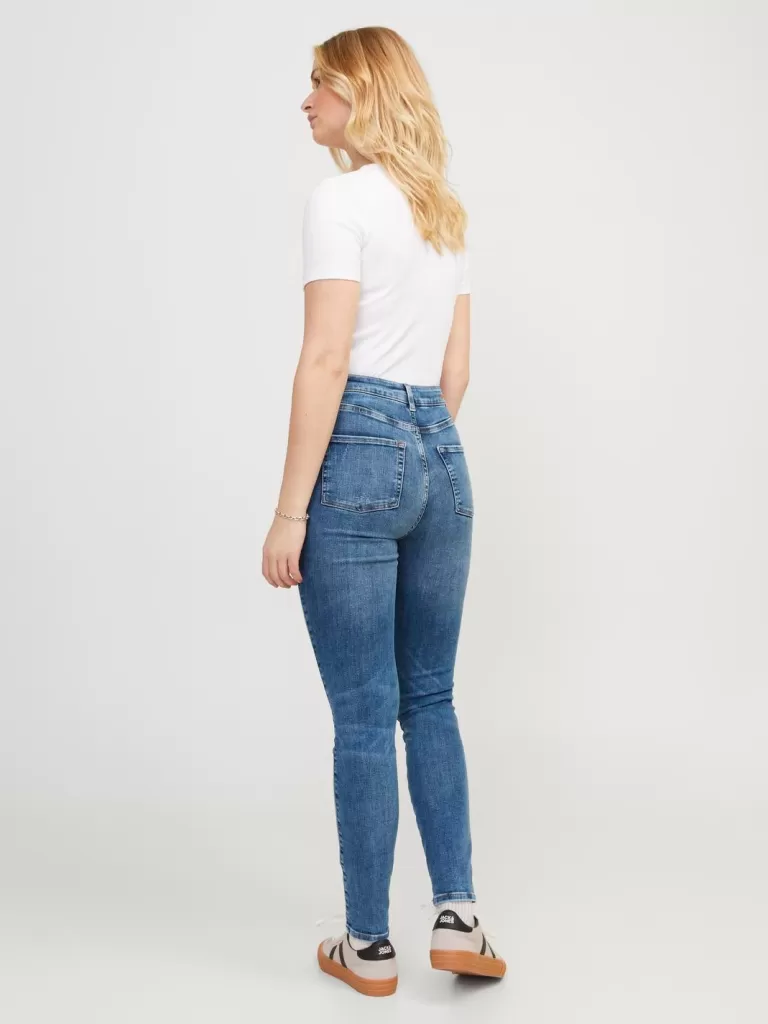 JACK & JONES Jeansy | Denim^JXVIENNA SKINNY HW CSE1008 B DNM NOOS Niebieski
