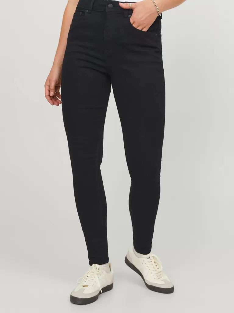 JACK & JONES Jeansy | Denim^JXVIENNA SKINNY HW MS1011A DNM NOOS Czarny