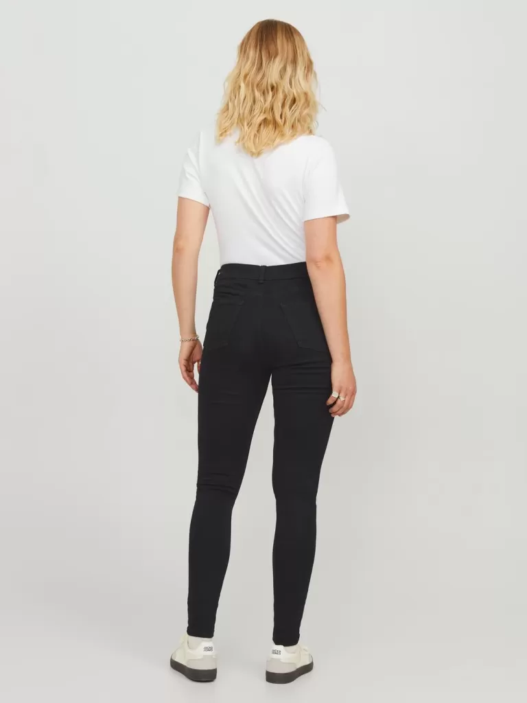 JACK & JONES Jeansy | Denim^JXVIENNA SKINNY HW MS1011A DNM NOOS Czarny