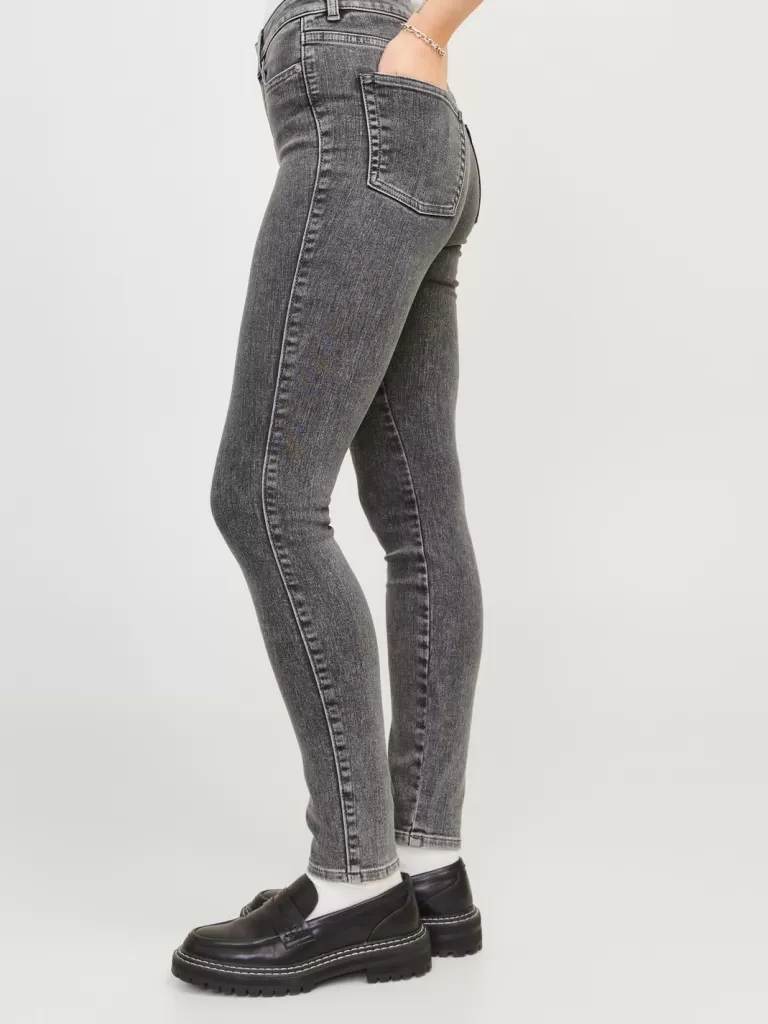 JACK & JONES Jeansy | Denim^JXVIENNA SKINNY HW S1139 JEANS DNM NOOS Szary