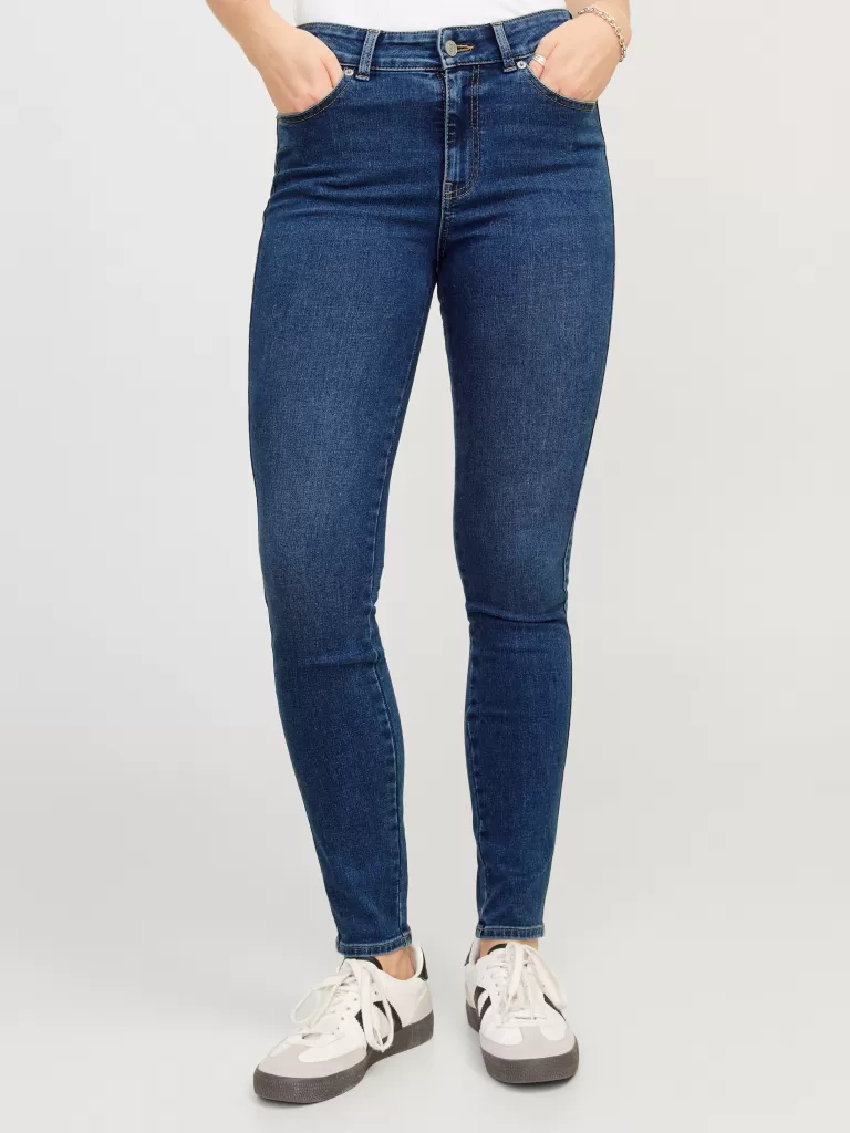 JACK & JONES Jeansy | Denim^JXVIENNA SKINNY MW S1140 JEANS DNM NOOS Niebieski