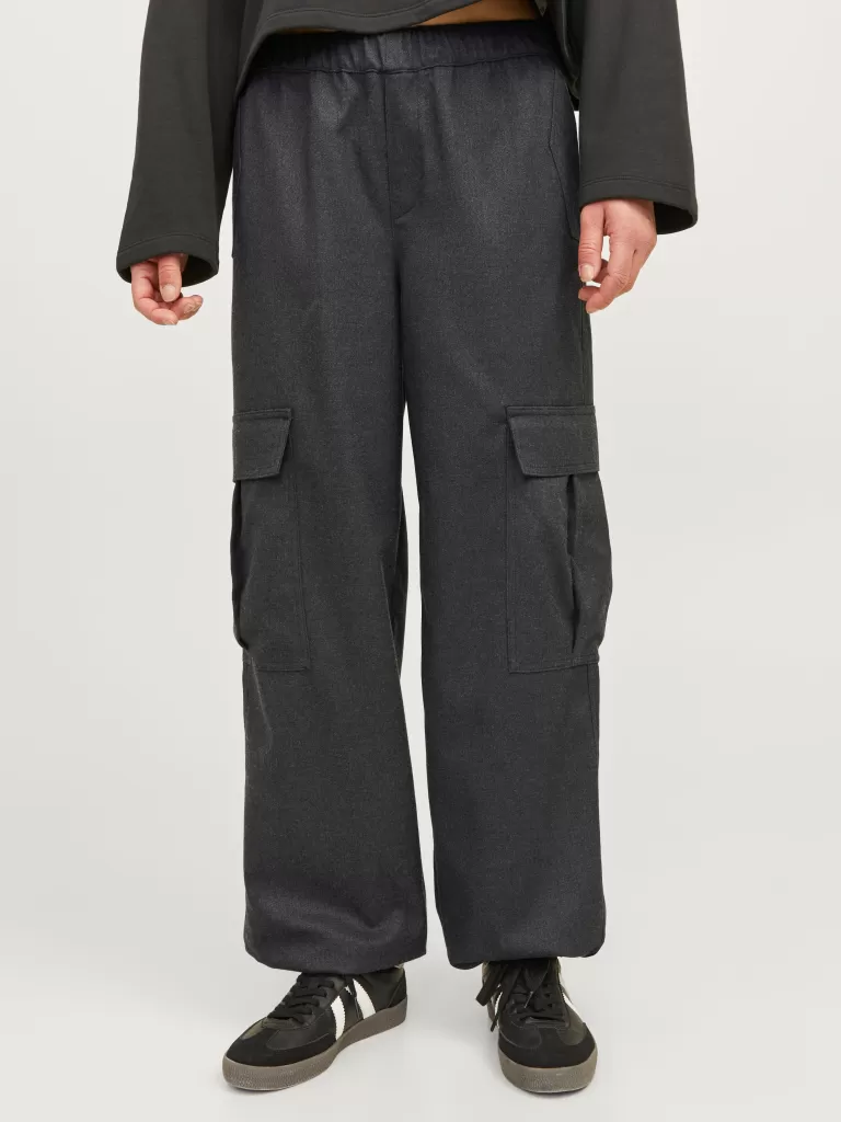 JACK & JONES Spodnie^JXYOKO Spodnie bojówki Szary