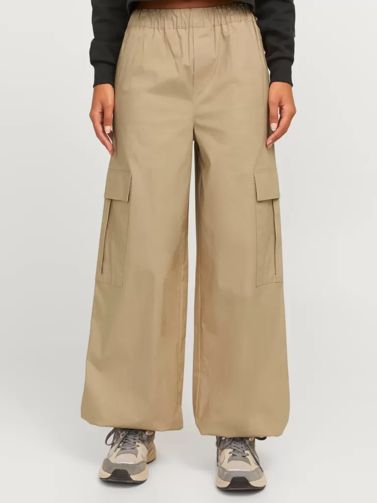 JACK & JONES Spodnie^JXYOKO Spodnie bojówki Beżowy