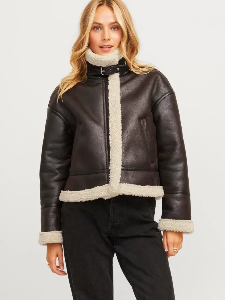 JACK & JONES Kurtki I Płaszcze^JXYOLANDA Kurtka pilotka Brązowy