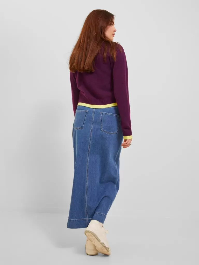 JACK & JONES Swetry^JXYORK Sweter wkładany przez głowę Fioletowy