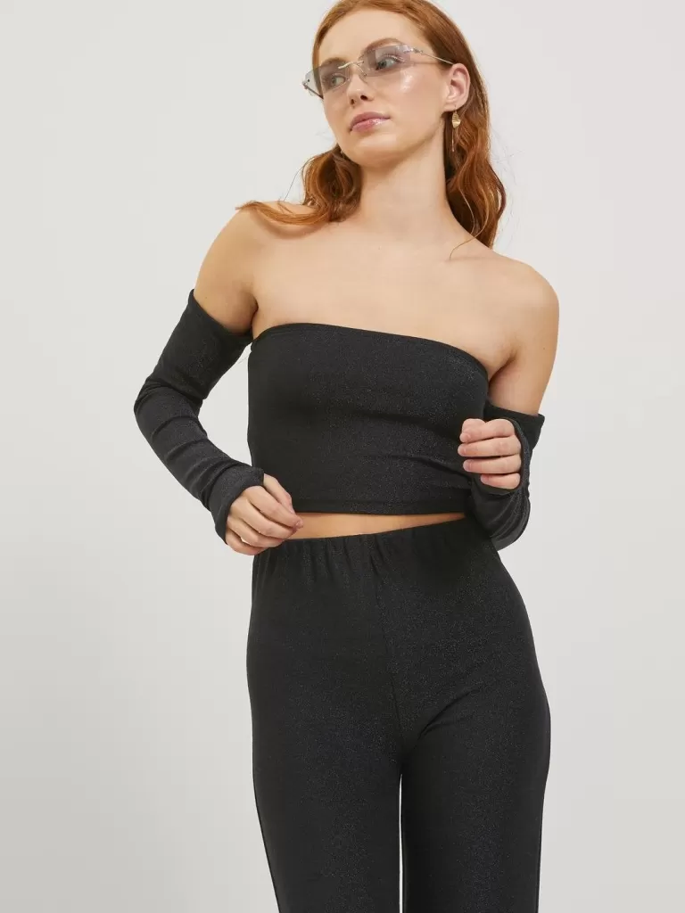 JACK & JONES Topy^JXZIA Góra Czarny