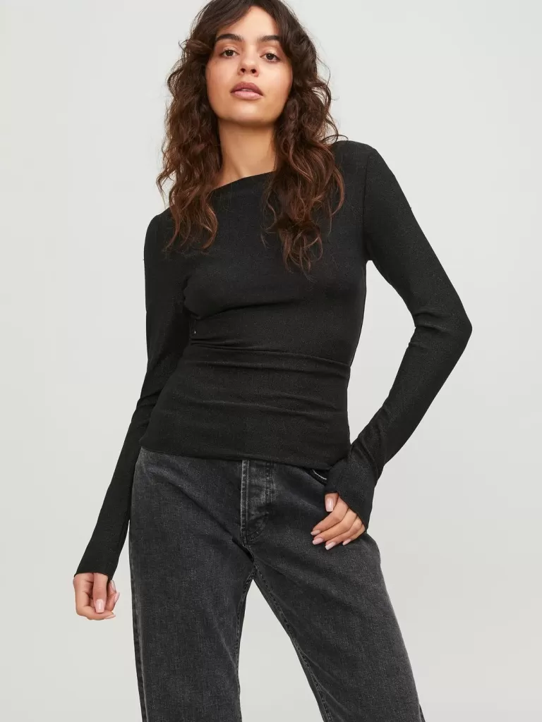 JACK & JONES Topy^JXZIA Góra Czarny