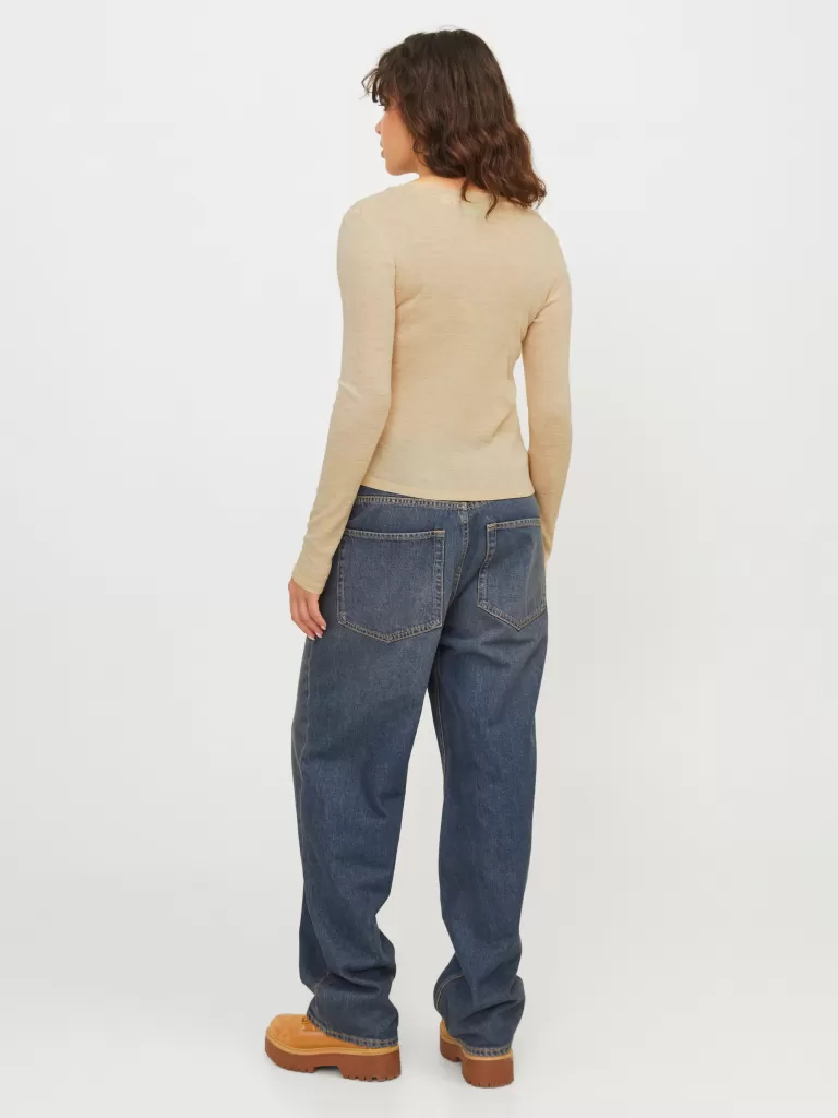 JACK & JONES Topy^JXZOE Góra Beżowy
