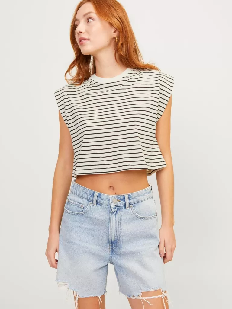 JACK & JONES Topy^JXZOE T-shirt Biały
