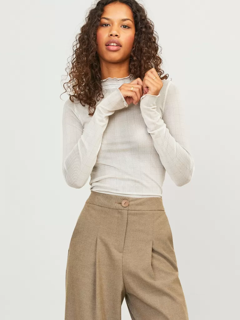 JACK & JONES Topy^JXZOEY Góra Biały