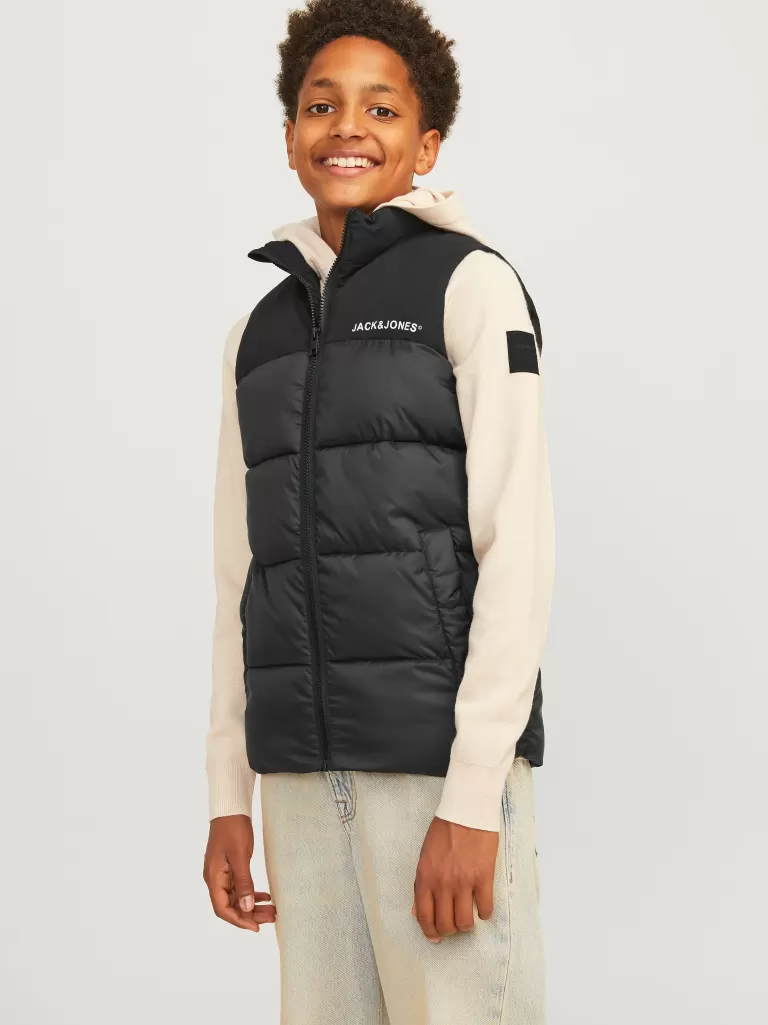 JACK & JONES Kurtki | Wyprzedaż^Kamizelka Junior Czarny