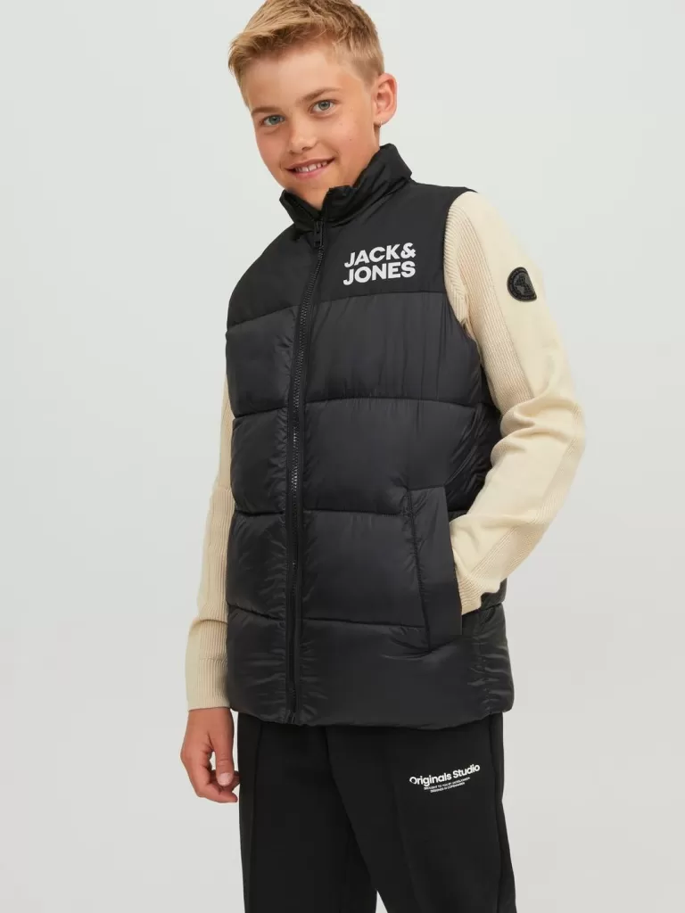 JACK & JONES Kurtki^Kamizelka Junior Czarny