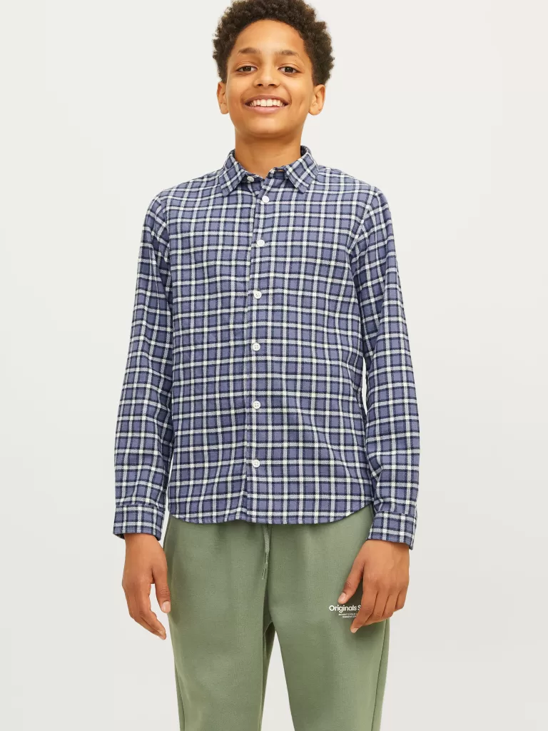 JACK & JONES Koszule^Koszula Junior Niebieski