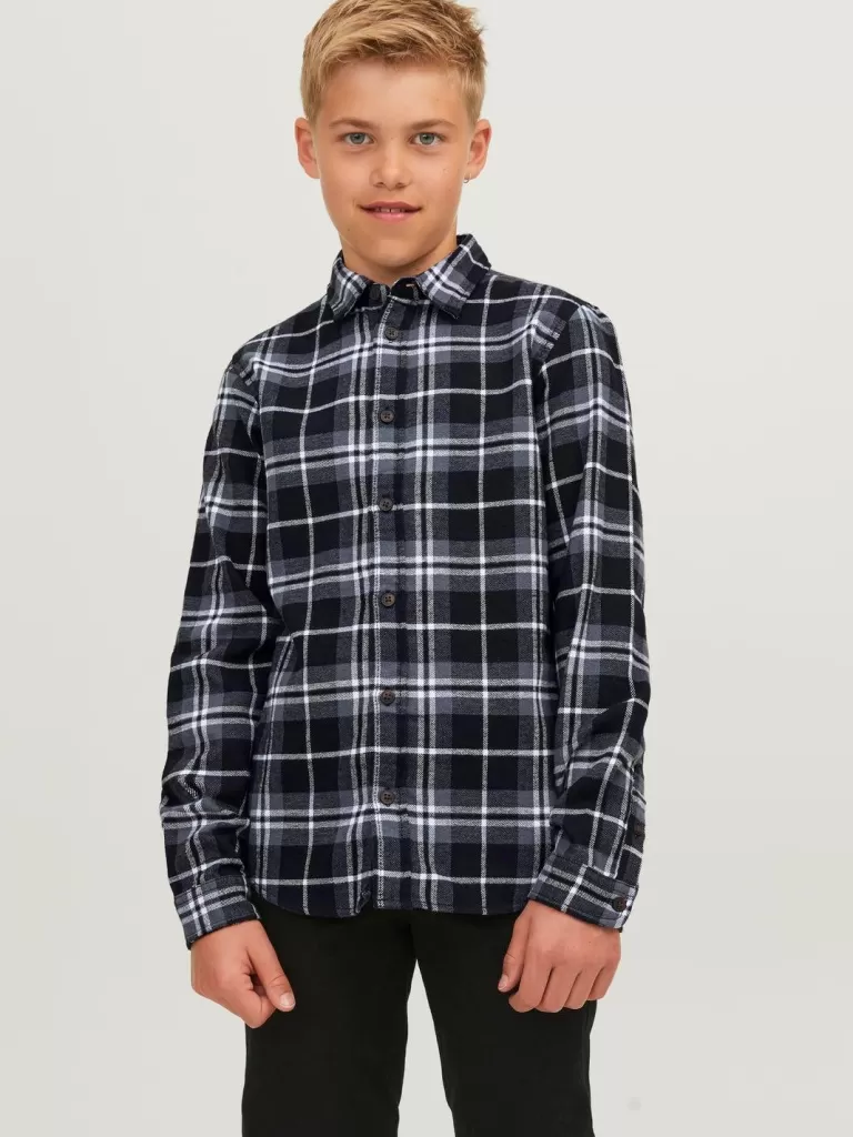 JACK & JONES Koszule | Wyprzedaż^Koszula w kratę Junior Niebieski
