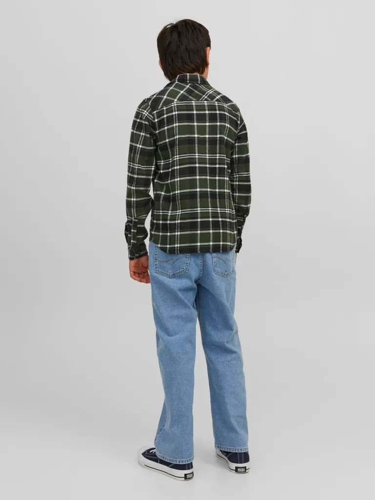 JACK & JONES Koszule | Wyprzedaż^Koszula w kratę Junior Zielony